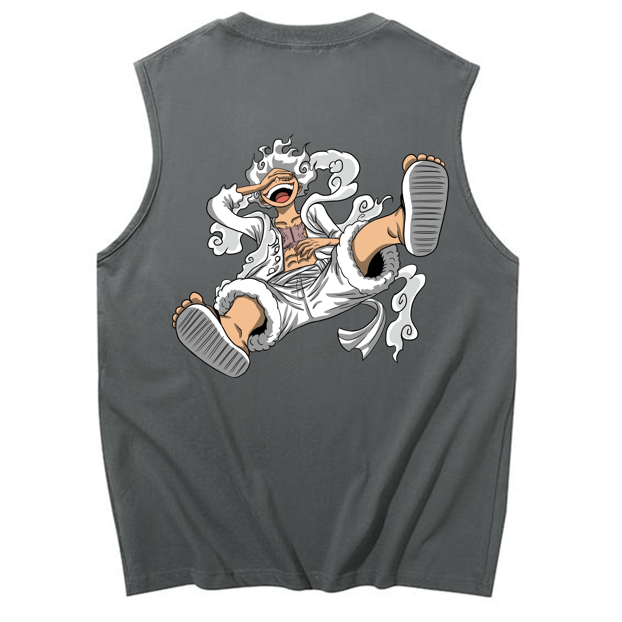 ワンピース モンキー・D・ルフィ ONE PIECE Monkey D. Luffy コットン100％タンクトップ（背面プリント）